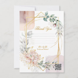 Convite O Aureate Quadro Malva Floral Verde Casamento 
