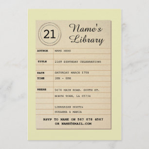 Convite O autor da festa de aniversário do livro do cart