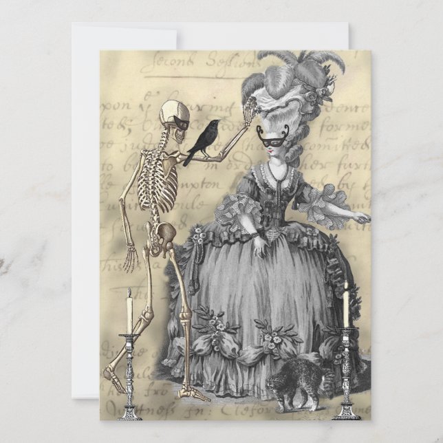 Convite O Baile de Máscaras 2 (Frente)