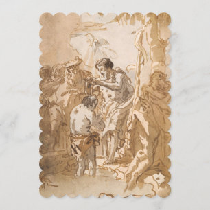 Convite O baptismo do Jesus Cristo