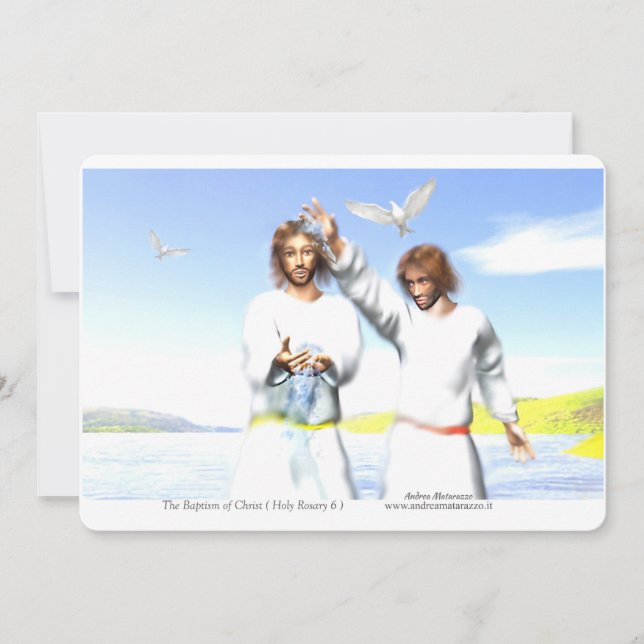 Convite O Batismo de Cristo (Frente)
