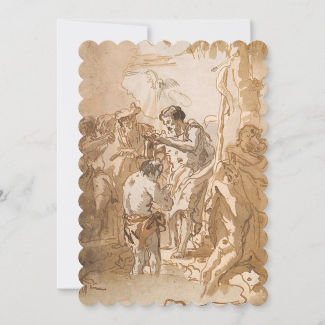 Convite O batismo de Jesus Cristo (Frente)