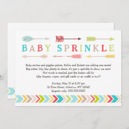 Convite O bebê tribal polvilha o chá neutro do género