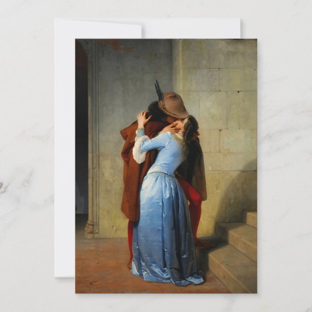 Convite O Beijo Francesco Hayez (Frente)