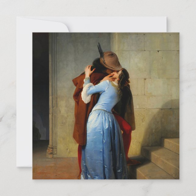 Convite O Beijo Francesco Hayez (Frente)