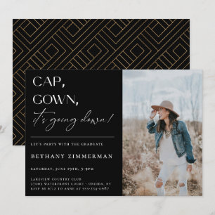 Convite O Boné é Festa de formatura abaixo