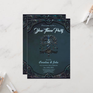 Convite O brilho da árvore da vida as joias da alma