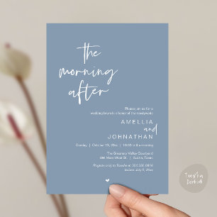 Convite O brunch do dia seguinte ao casamento, Modern Post