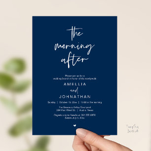 Convite O brunch do dia seguinte ao casamento, Modern Post