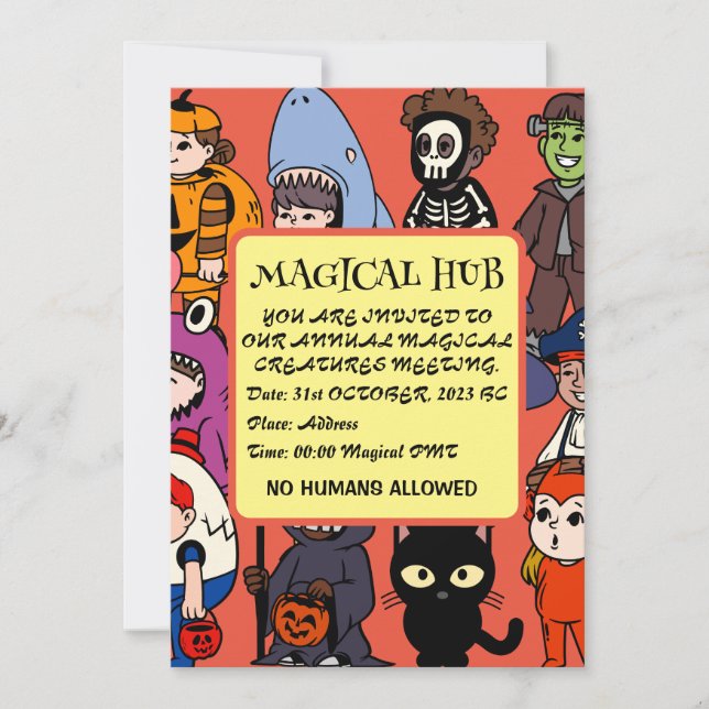 Convite O bruxo de tubarão-fada de Mikitiez grelhador fran (Frente)