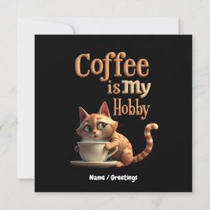 Convite O Café é Meu Hobby: Uma Mistura de Paixão e Cafeín