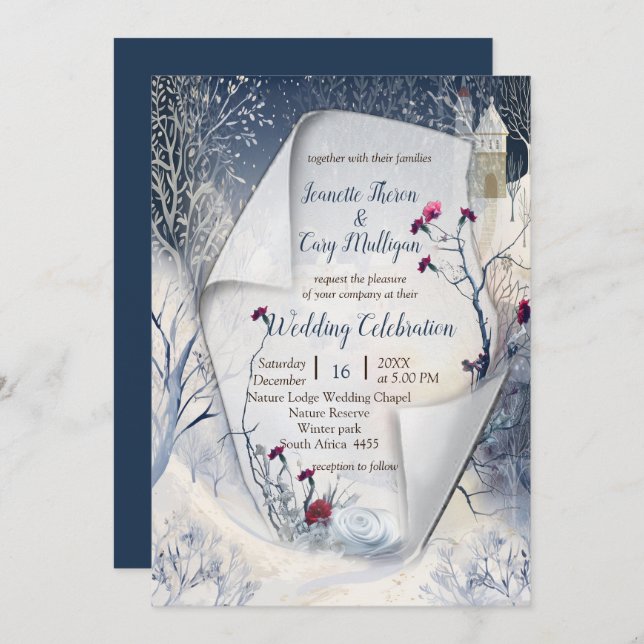 Convite O calor do sol no inverno (Frente/Verso)