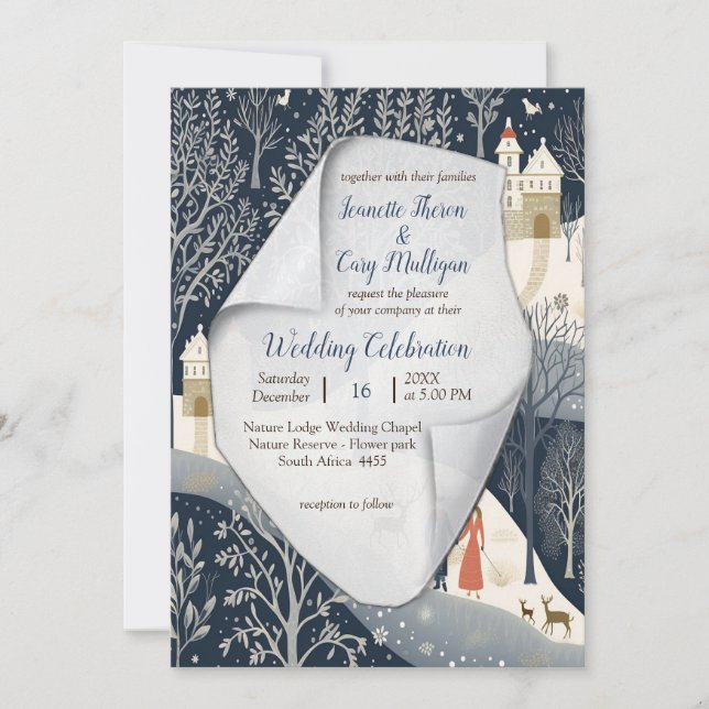 Convite O calor do sol no inverno (Frente)