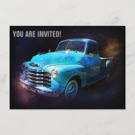 Convite O caminhão retro é fora deste mundo