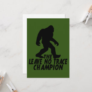 Convite O Campeão do Leave No Trace Divertido Bigfoot
