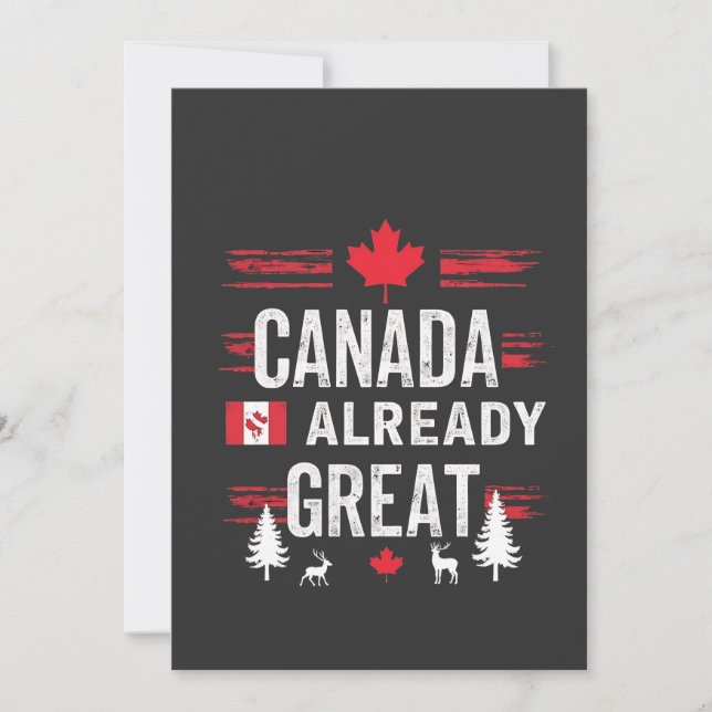 Convite O Canadá já é excelente Anti-Trump do MAGA (Frente)