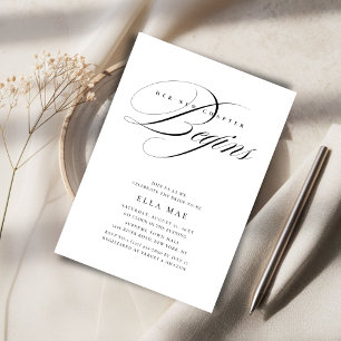 Convite O capítulo preto e branco começa com o Chá de pane