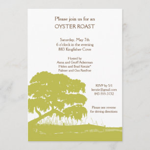 Convite O carvalho com musgo espanhol pelo pântano convida