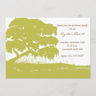 Convite O carvalho drapejado com musgo espanhol pelo