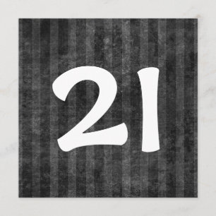 Convite O carvão vegetal do partido de aniversário de 21