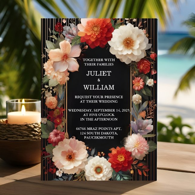 Convite O Casamento Asiático Espesso-Coreano Do Drama Acrí (Criador carregado)