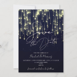 Convite O Casamento Da Caligrafia Mínima Moderna Salva A D