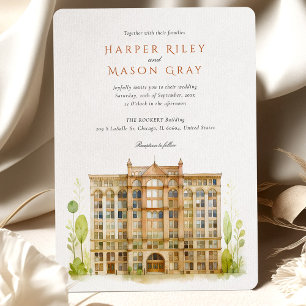 Convite O Casamento de Chicago ROOKERY