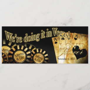 Convite O casamento de Elle em Vegas (entre em contato par