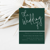 O Casamento de Emerald Green Modern Wedding