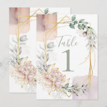 O Casamento de Folhagens Florais de Moldura Dourad