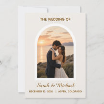 'O Casamento de' Foto do Arco Moderno Salve a Data