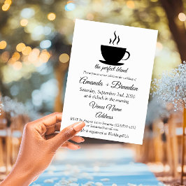 Convite O Casamento do Café: A Mistura Perfeita