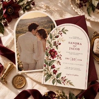 Convite O Casamento do Jardim de Vinho