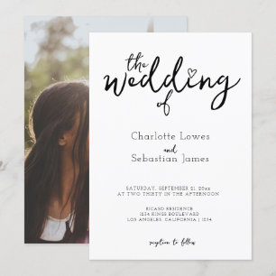 Convite O Casamento do Minimalista