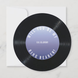 Convite O Casamento do Vinyl Record SERÁ MEU BEARER
