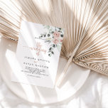 Convite O Casamento Floral Clássico Rosa Rosa Rosa Rosa De<br><div class="desc">O clássico casamento floral de rosa poeirento é perfeito para um casamento rústico. O design apresenta elegantes rosas rosa poeirentas e poeirentas e folhagem verde,  perfeitamente reunidas em belos buquês.</div>