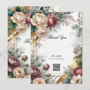 Convite O Casamento Floral Glam The Gilded Secret Garden