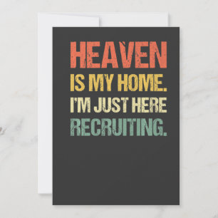 Convite O Céu é Minha Casa Estou Aqui Apenas Recrutando Vi