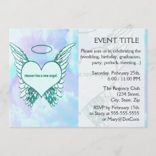 Convite O céu tem um anjo novo