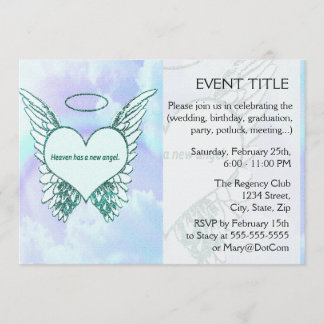 Convite O céu tem um anjo novo