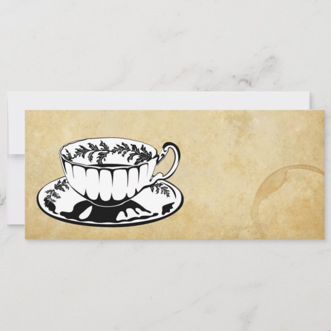 Convite O chá alto/lanche convida (Frente)