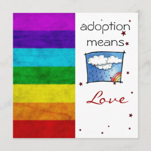Convite O chá da adopção convida