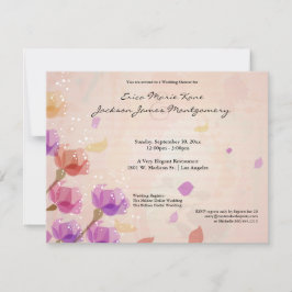 Convite O chá de casamento elegante das tulipas da