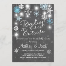 O chá de fraldas convida o bebê que é menino