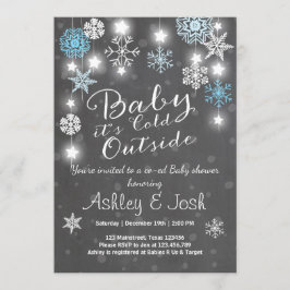 Convite O chá de fraldas convida o bebê que é menino