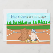 O Chá de fraldas de Beisebol do Menino