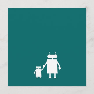 Convite O chá de fraldas do robô convida
