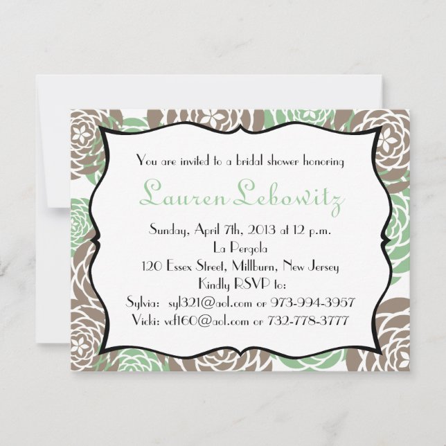 Convite O chá de panela convida para lauren (Frente)