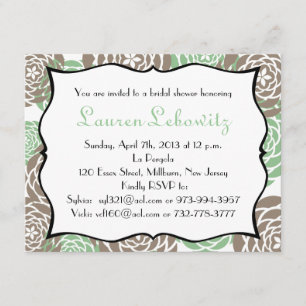 Convite O chá de panela convida para lauren