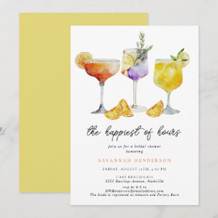 Convite O Chá de panela Coquetel Mais Feliz Das Horas